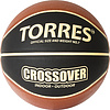 Мяч баск. TORRES Crossover, B32097, р.7,ПУ-комп, нейлон. корд, бут.камера, тем. черно-оранж-беж